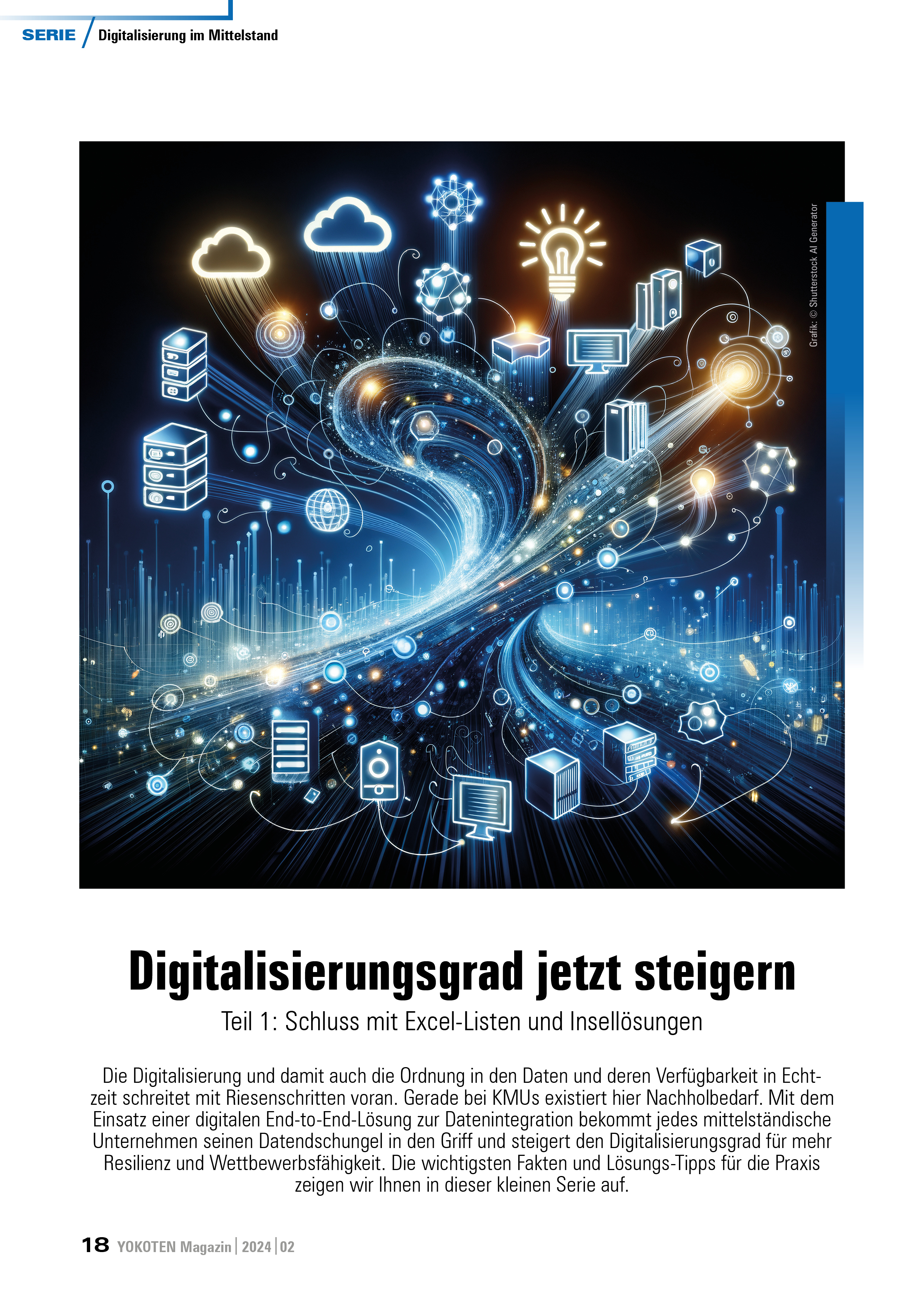 Digitalisierungsgrad jetzt steigern Teil 1 - Artikel aus Fachmagazin YOKOTEN 2024-02